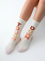 Shiraleah "Touchdown" Socks, Ivory