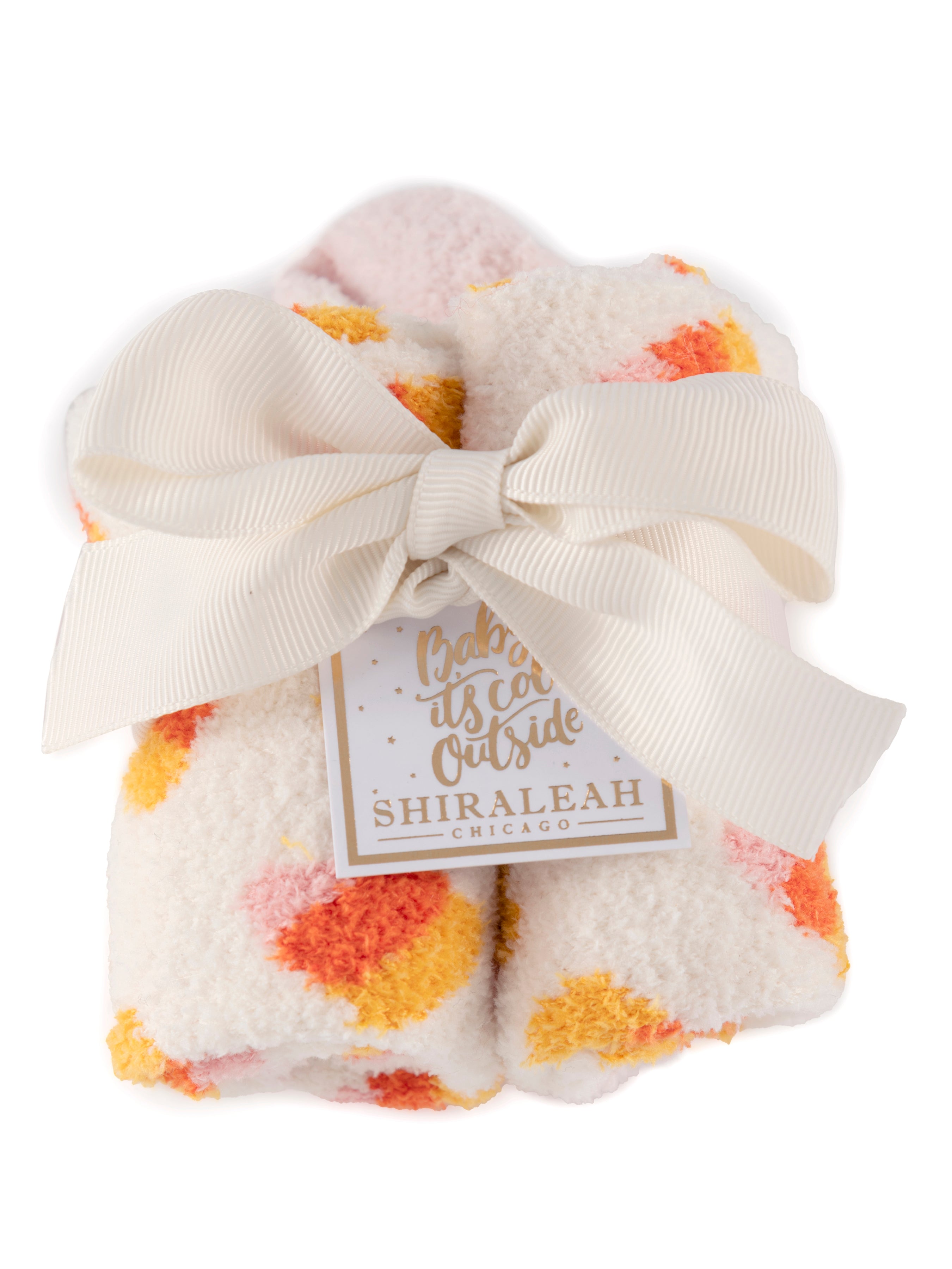 Shiraleah Candy Corn Socks, Ivory