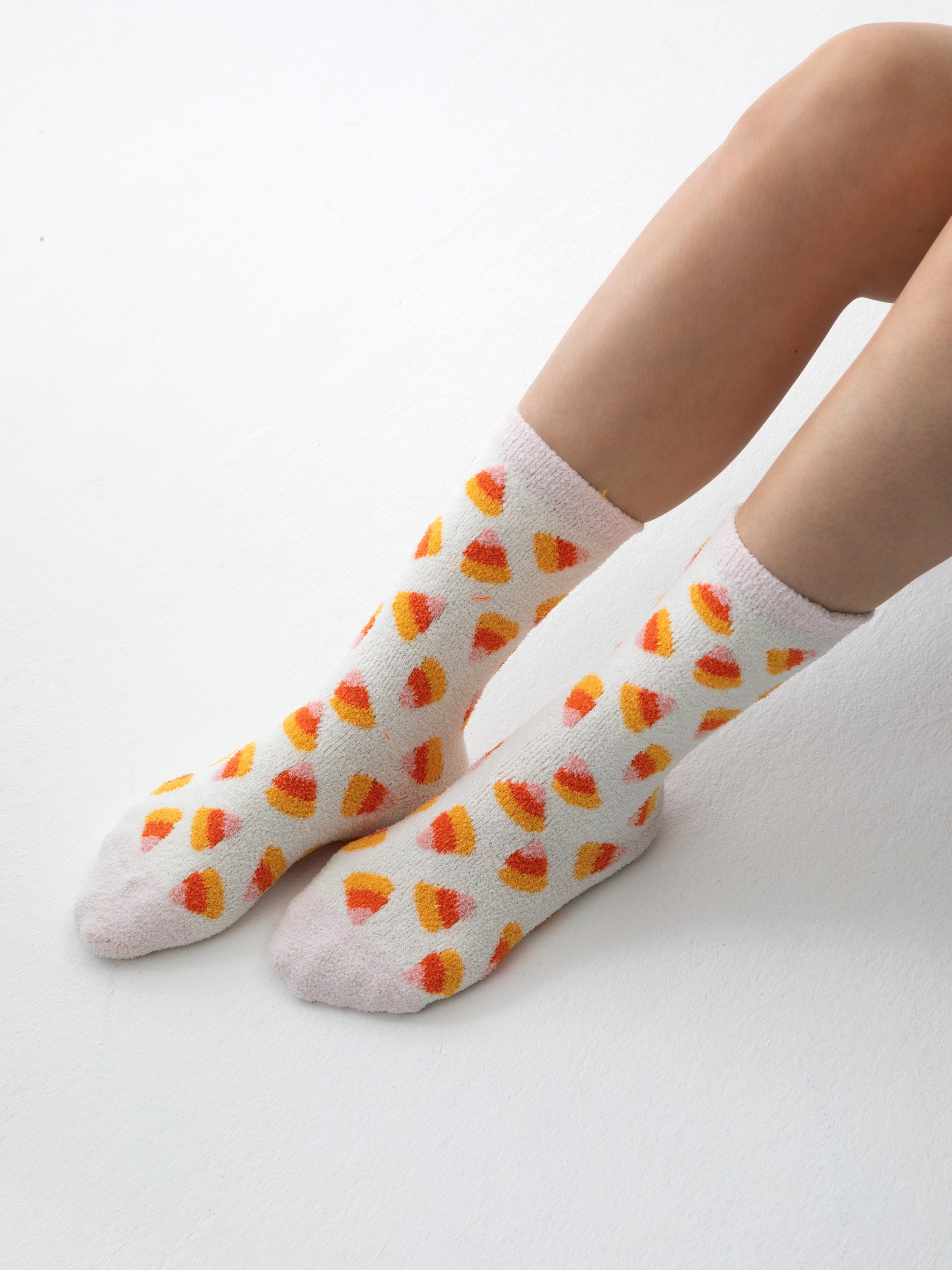 Shiraleah Candy Corn Socks, Ivory