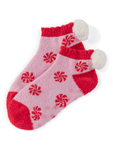 Shiraleah Peppermint Home Socks, Pink