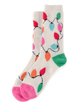 Shiraleah Anya String Lights Socks, Ivory