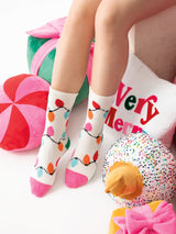 Shiraleah Anya String Lights Socks, Ivory