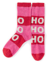 Shiraleah "Ho Ho Ho" Socks, Pink