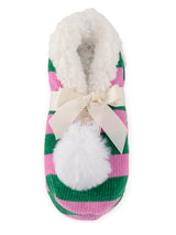 Shiraleah Arya Stripe Slippers, Green