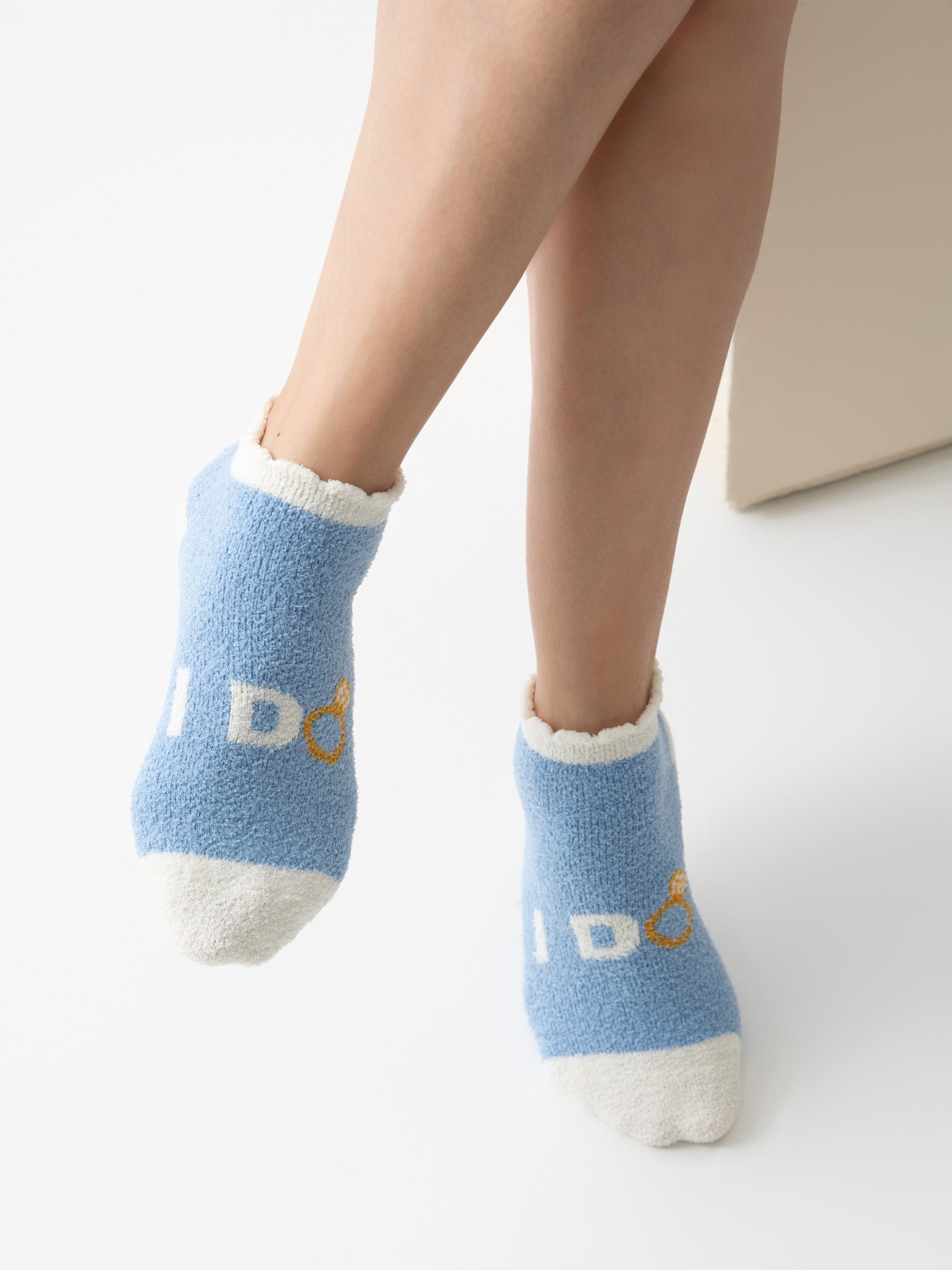 Shiraleah "I Do" Home Socks, Sky