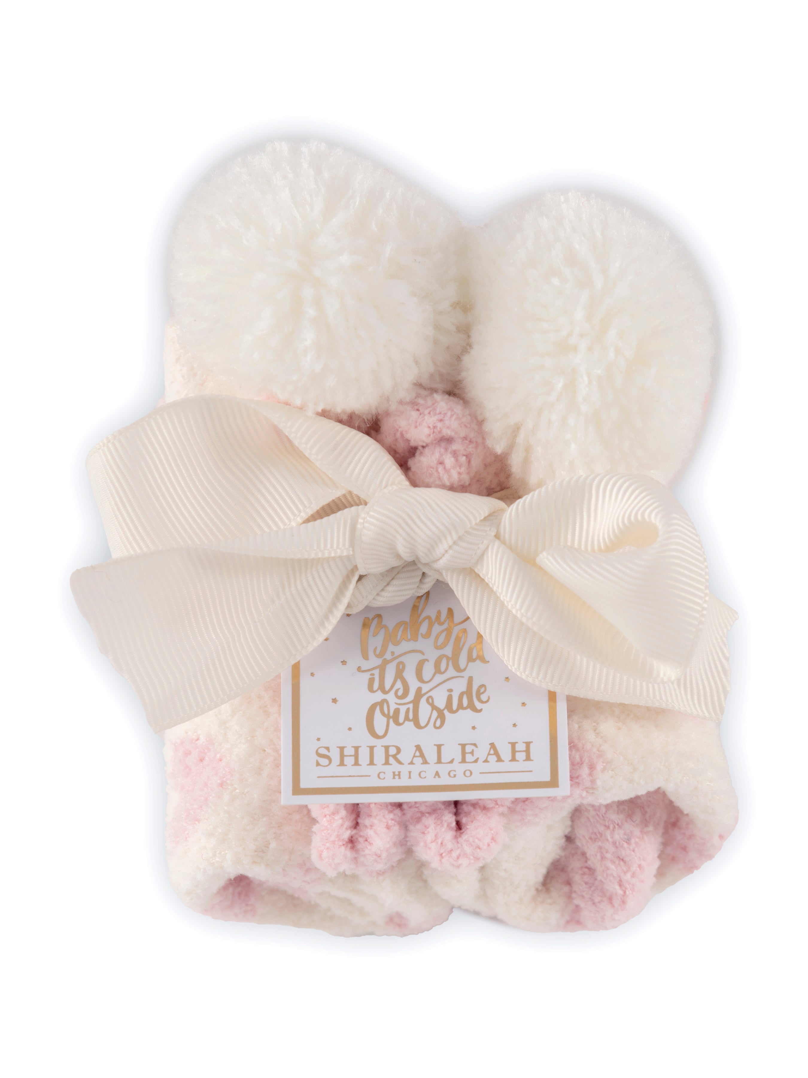 Shiraleah Hearts Home Socks, Blush