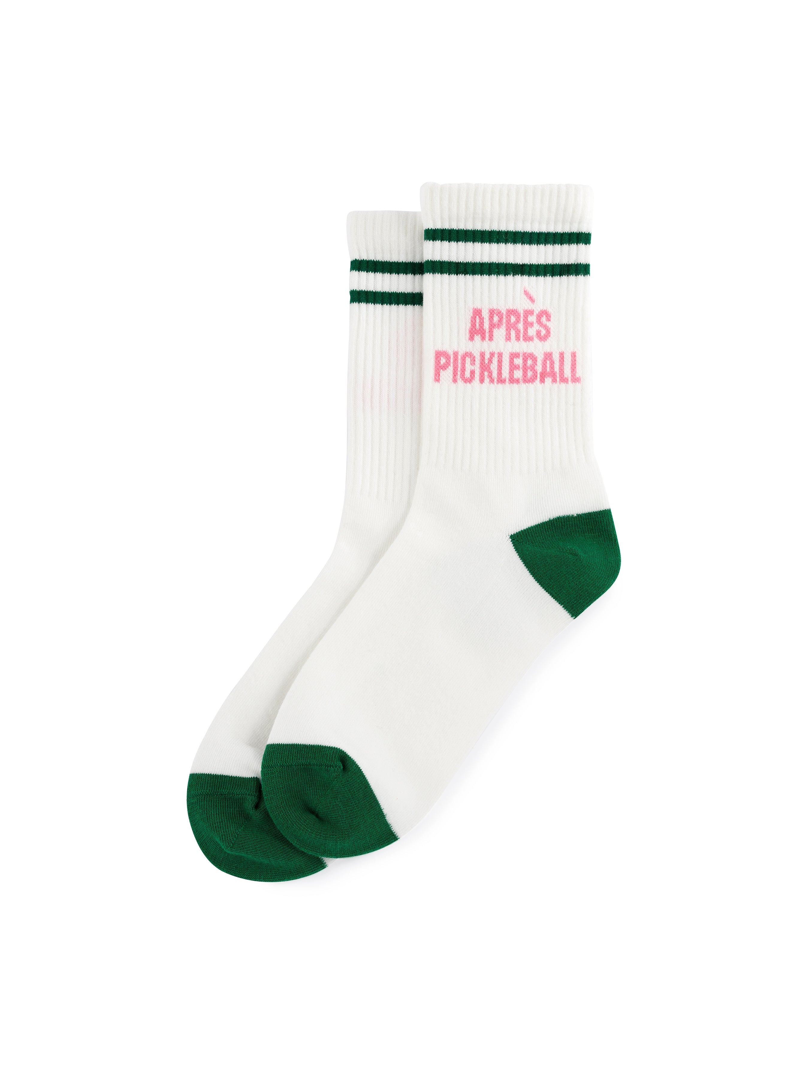 Shiraleah "Après Pickleball" Sport Socks, White