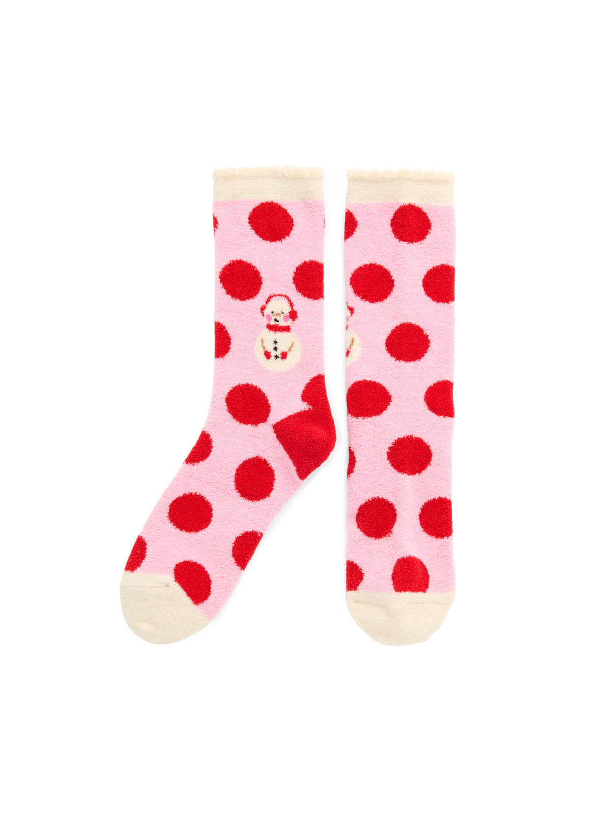 Shiraleah Snowman Socks, Pink