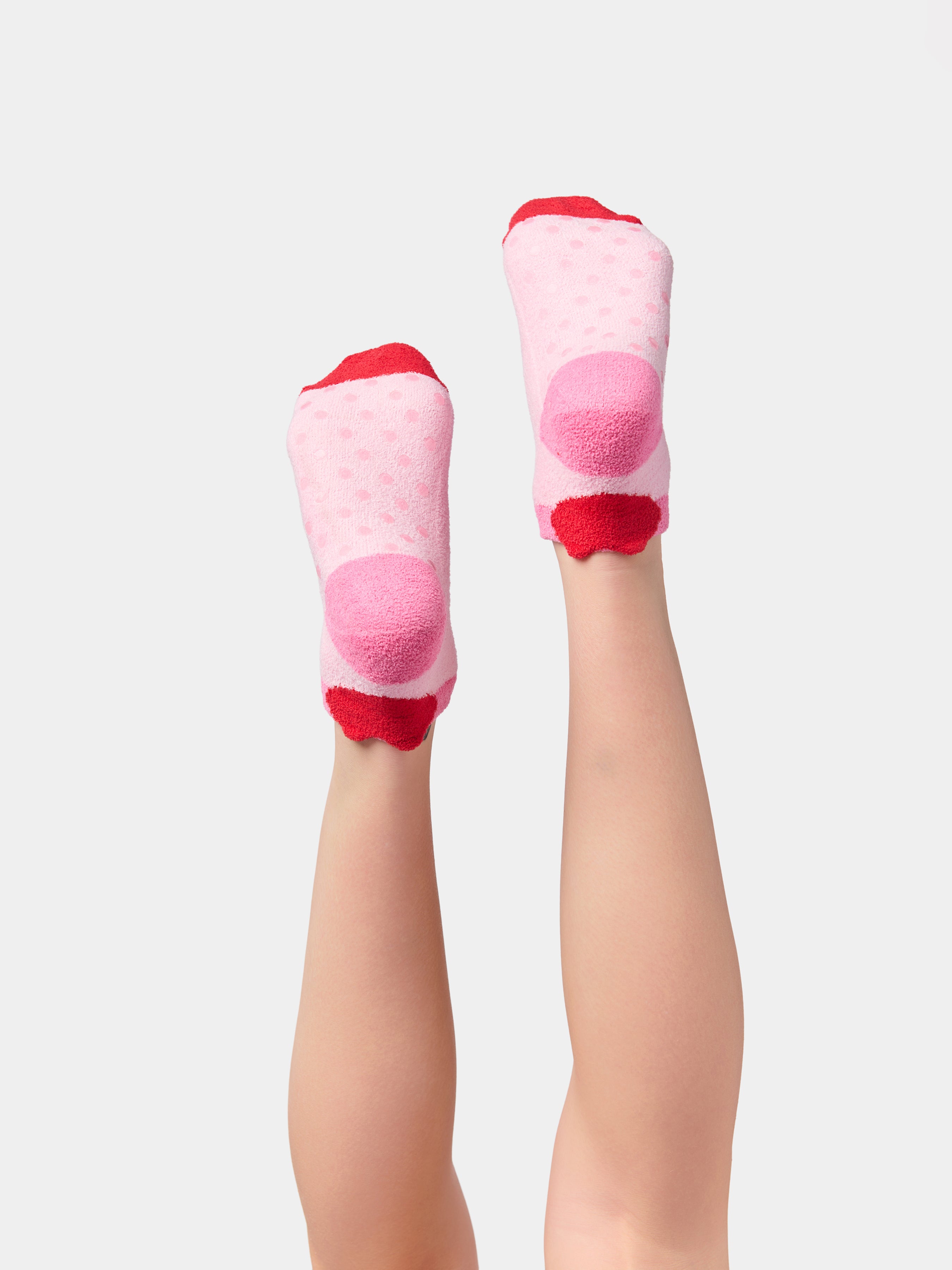 Shiraleah Bow Home Socks, Pink