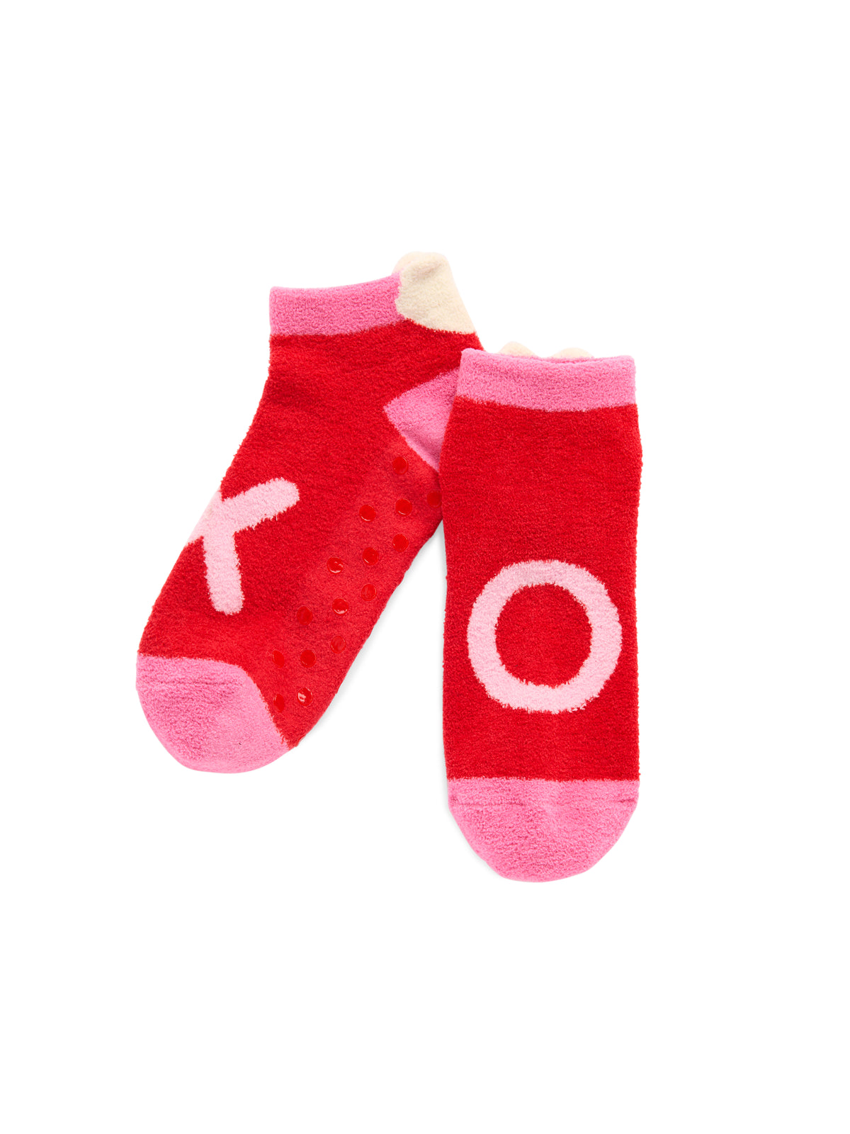 Shiraleah "XO" Home Socks, Red