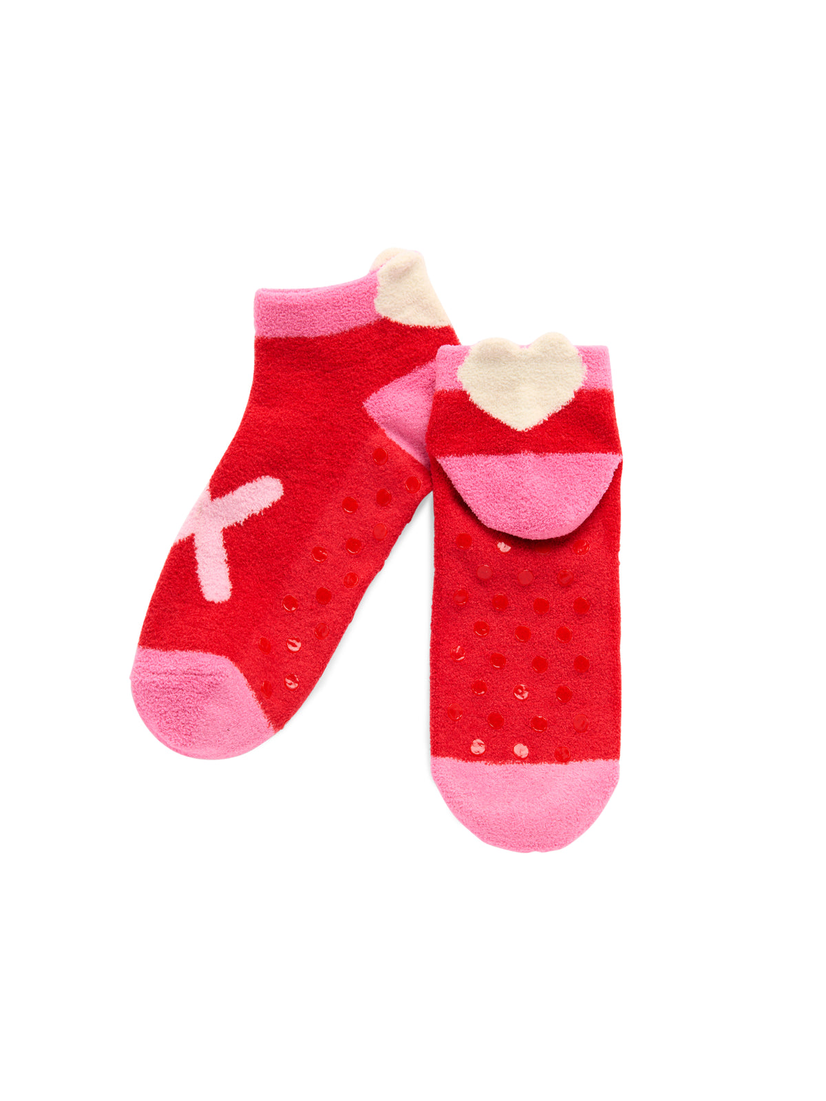 Shiraleah "XO" Home Socks, Red