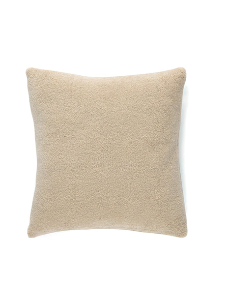 Shiraleah Avignon Sherpa Square Pillow, Ivory - FINAL SALE ONLY