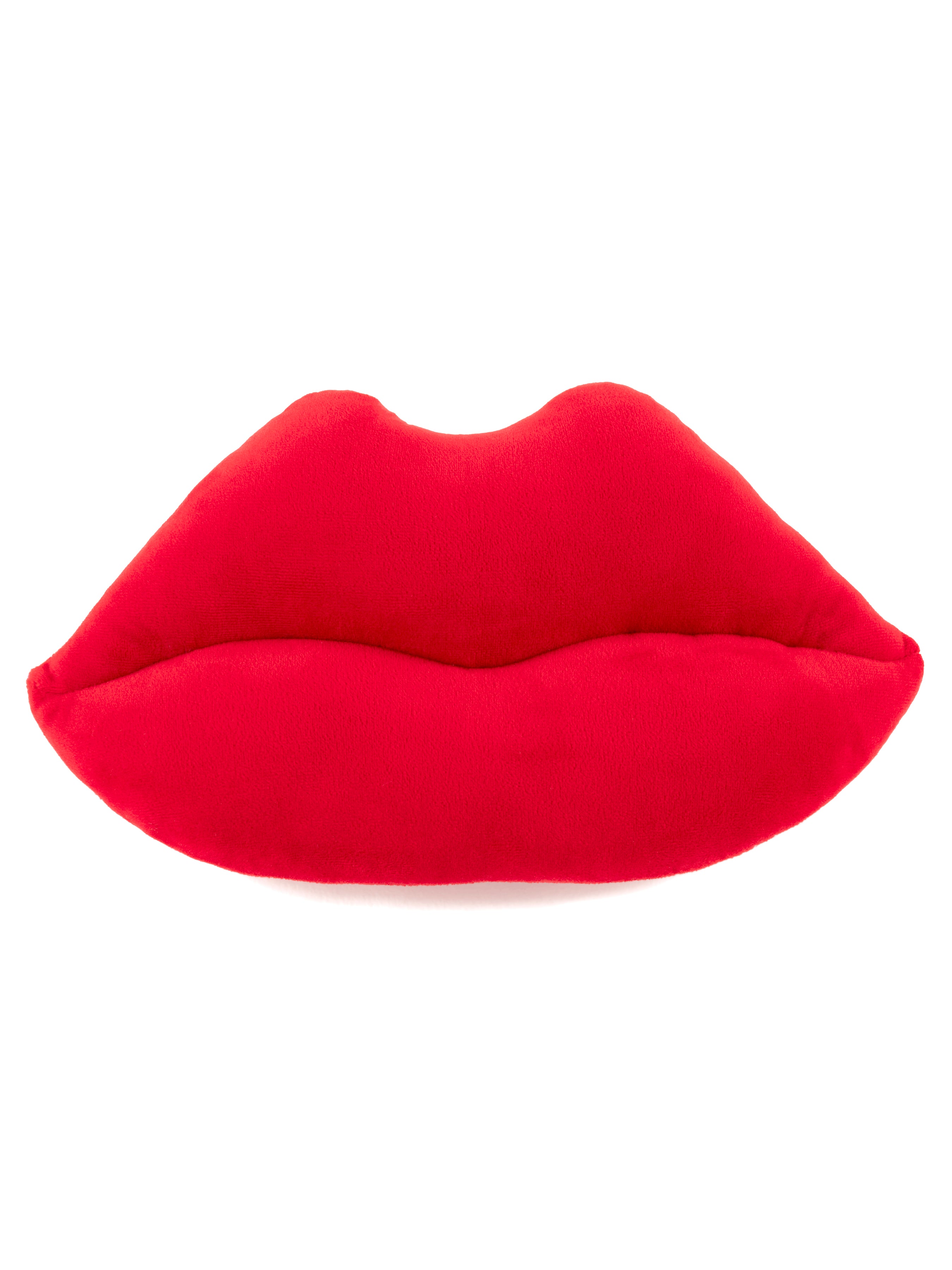 Shiraleah Lips Pillow, Red