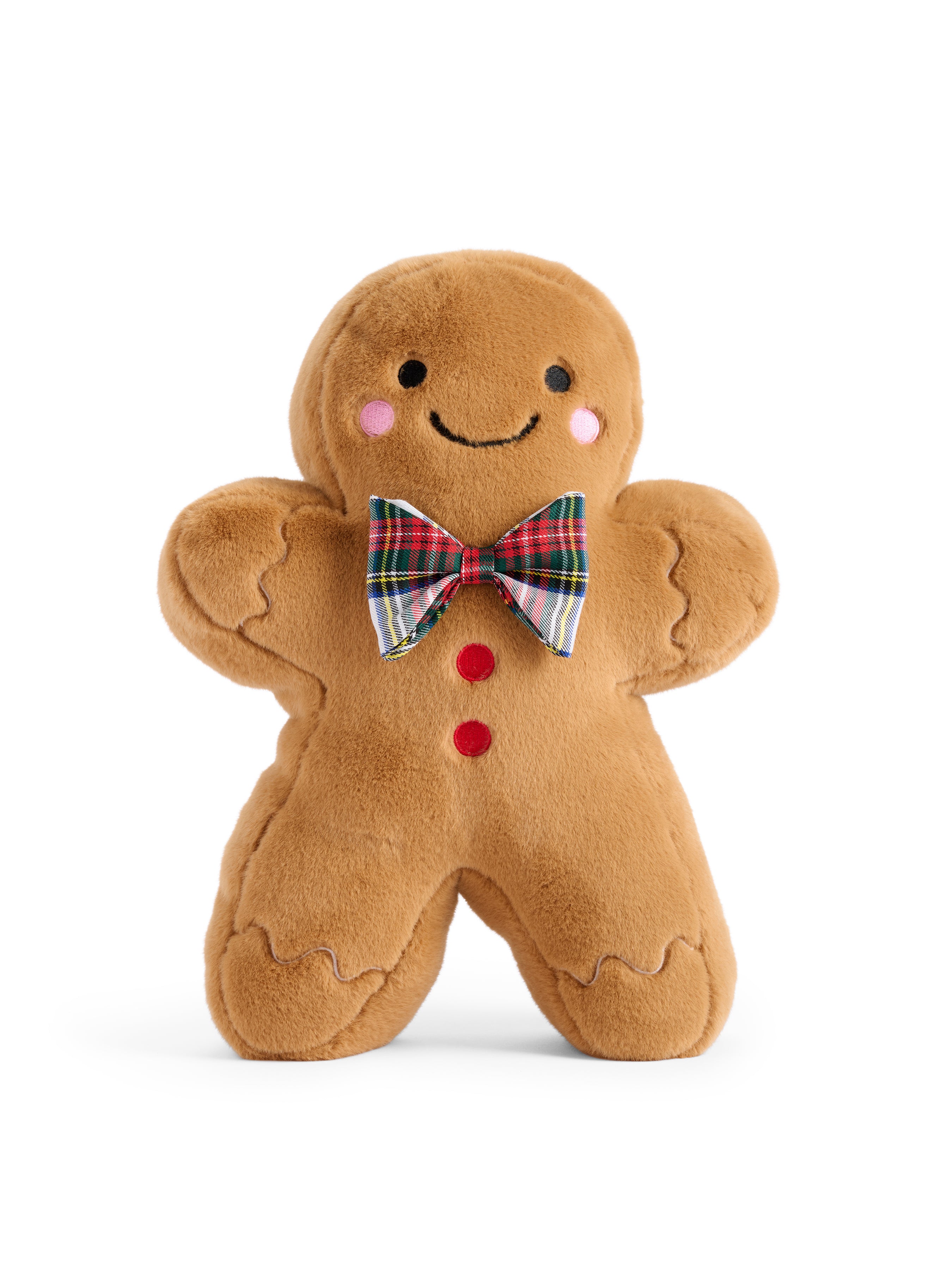 Shiraleah Gingerbread Boy Pillow, Tan