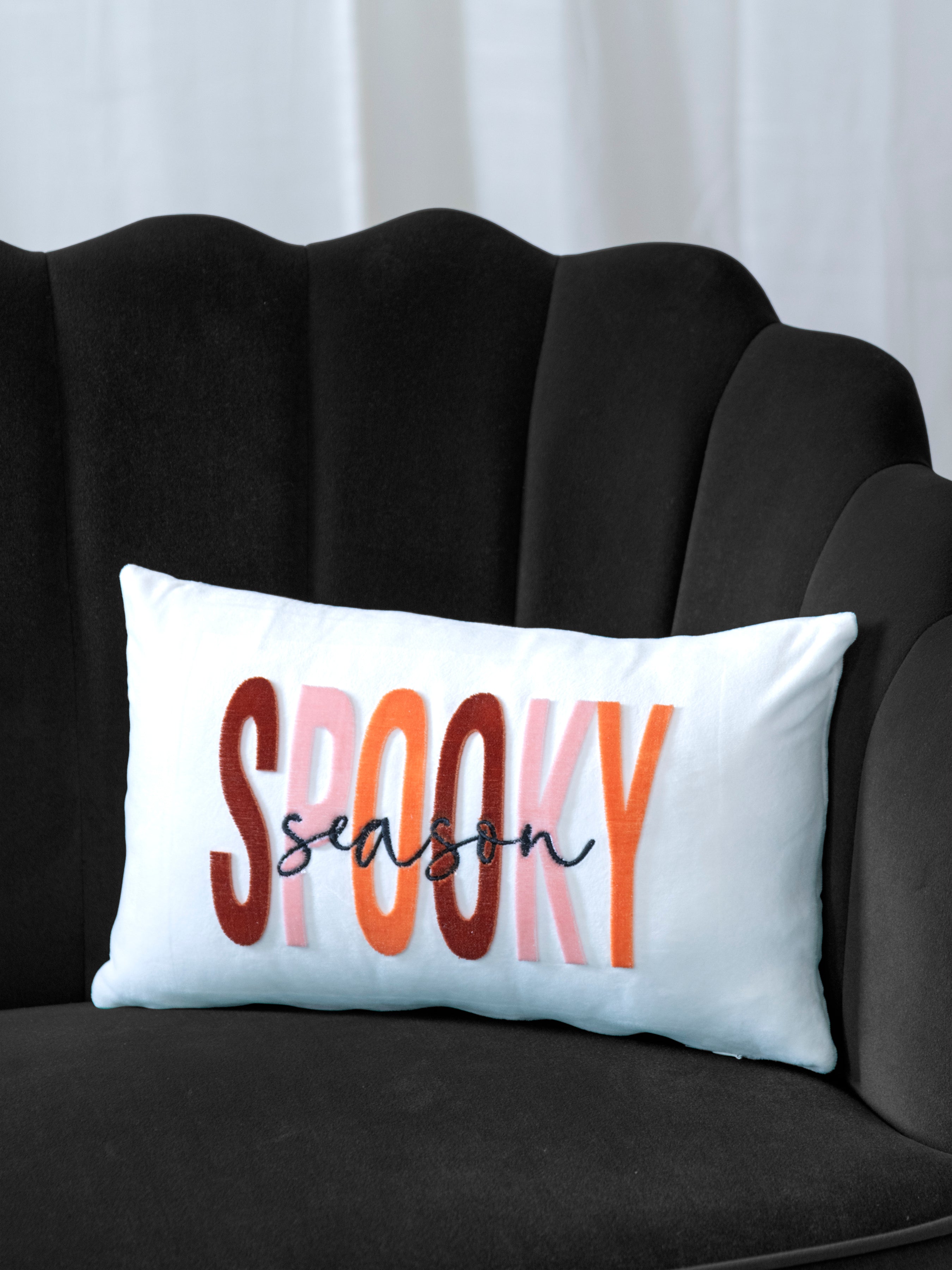 Shiraleah "Spooky Season" Pillow IVORY