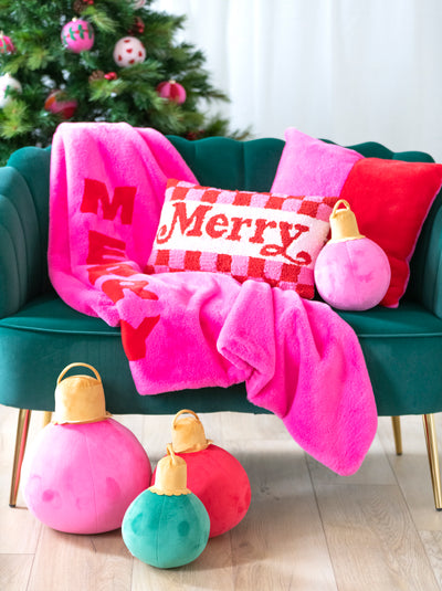 Shiraleah "Merry" Pillow, Pink - FINAL SALE ONLY