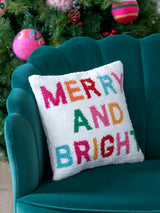 Shiraleah "Merry & Bright" Pillow, Multi