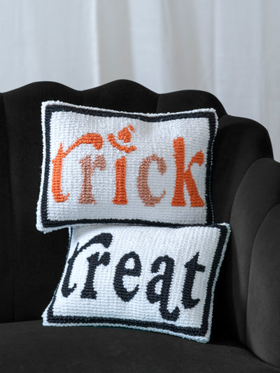 Shiraleah Set of 2 "Trick / Treat" Pillows, Multi