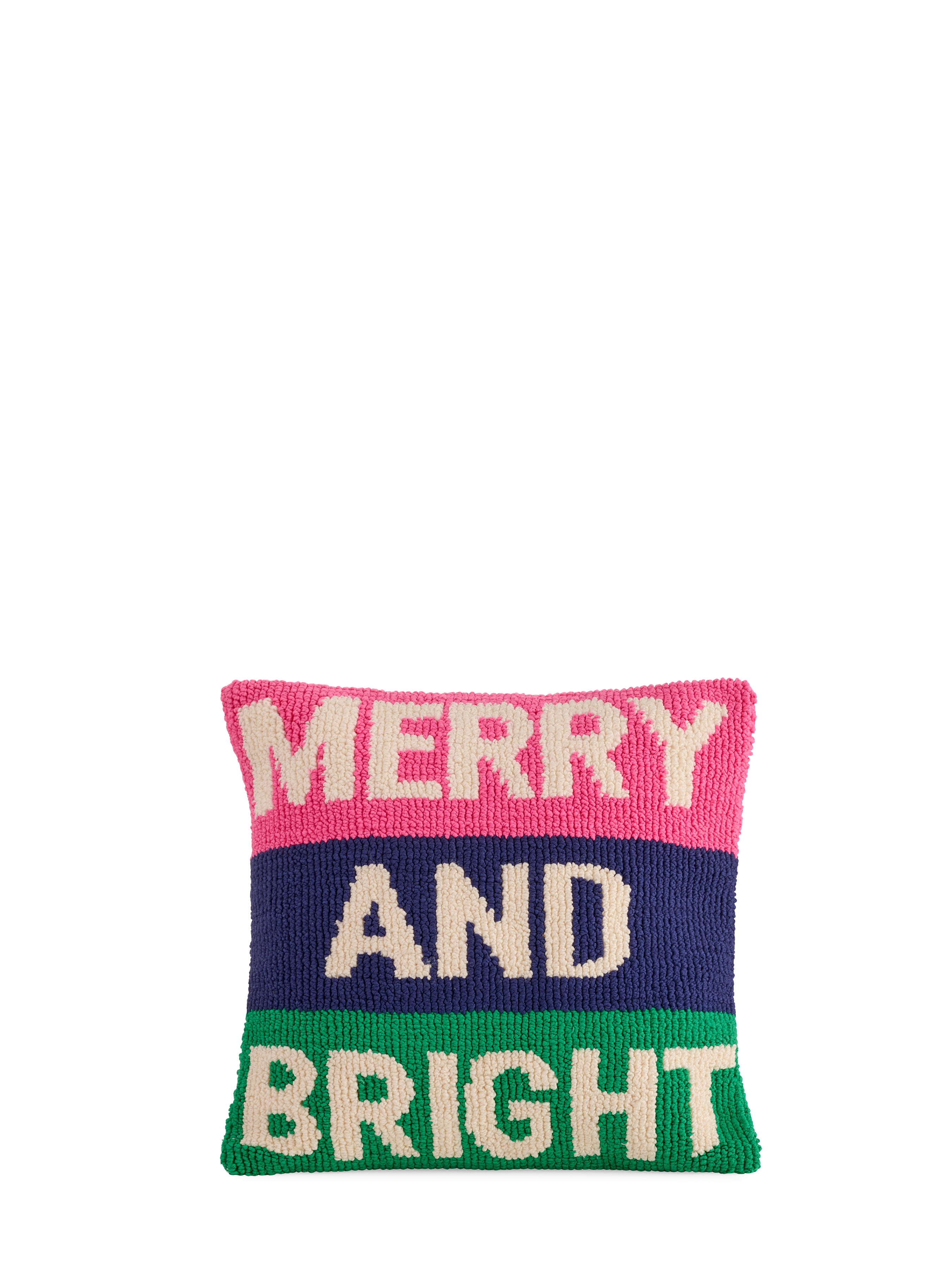 Shiraleah "Merry and Bright" Tufted Pillow, Multi