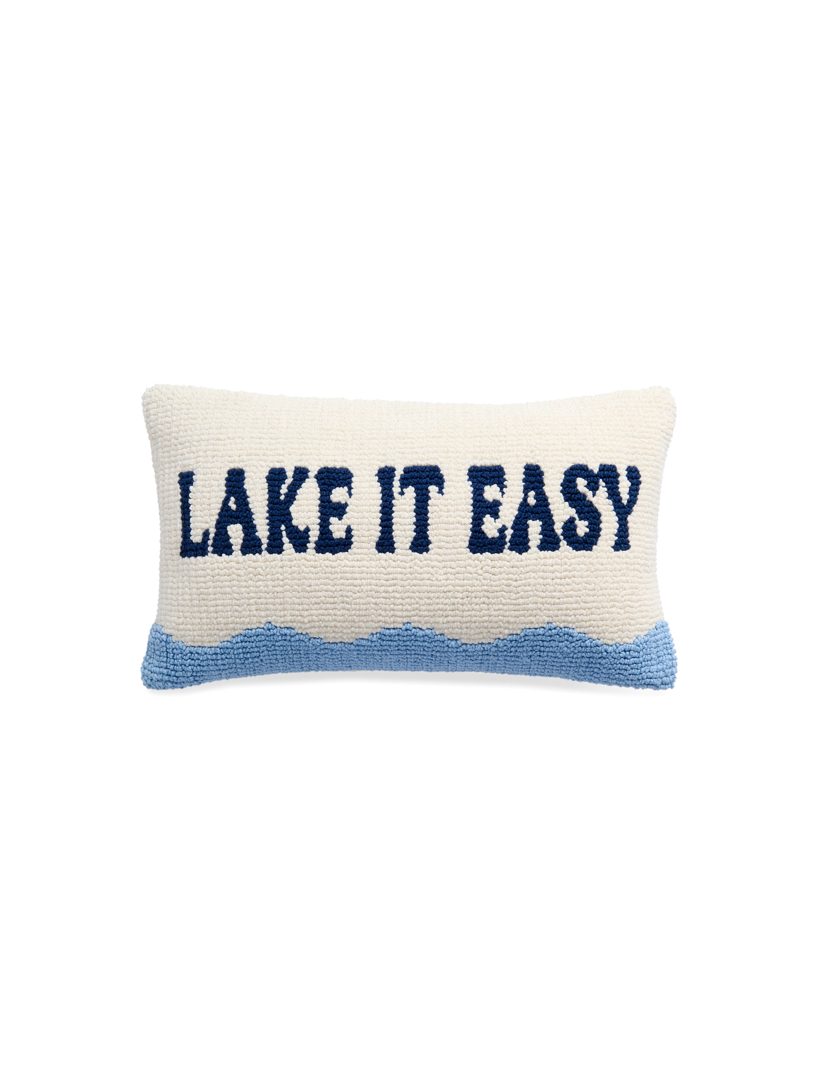 Shiraleah "Lake It Easy" Pillow, White