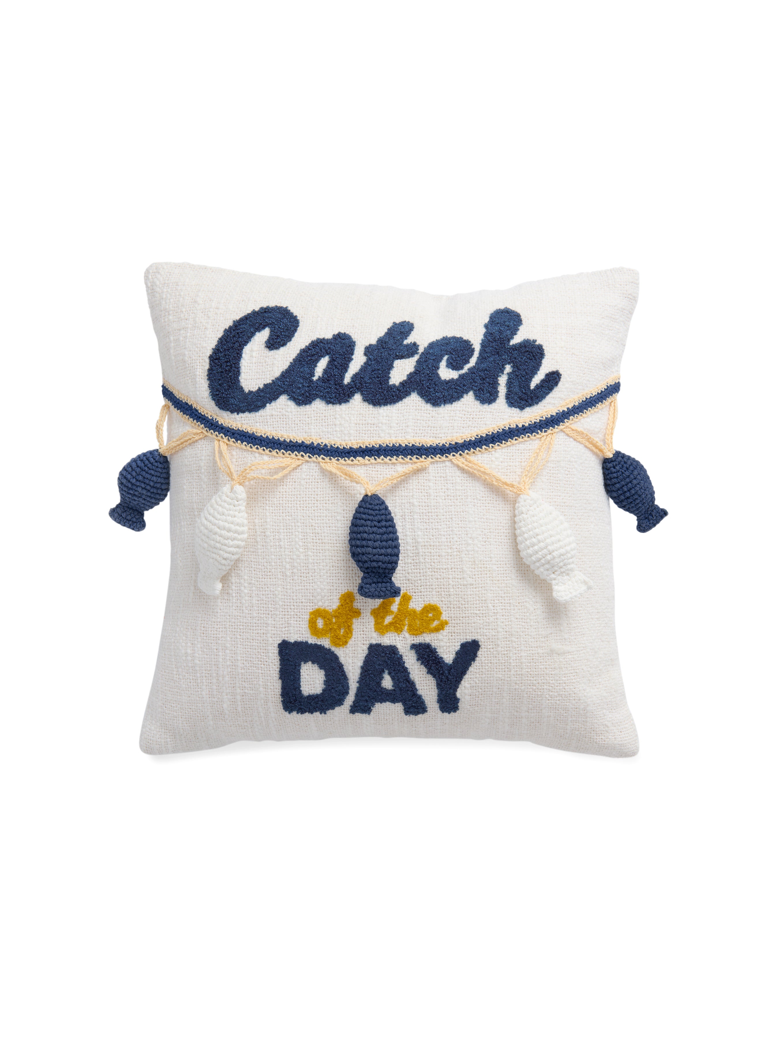 Shiraleah "Catch of the Day" Pillow, Multi