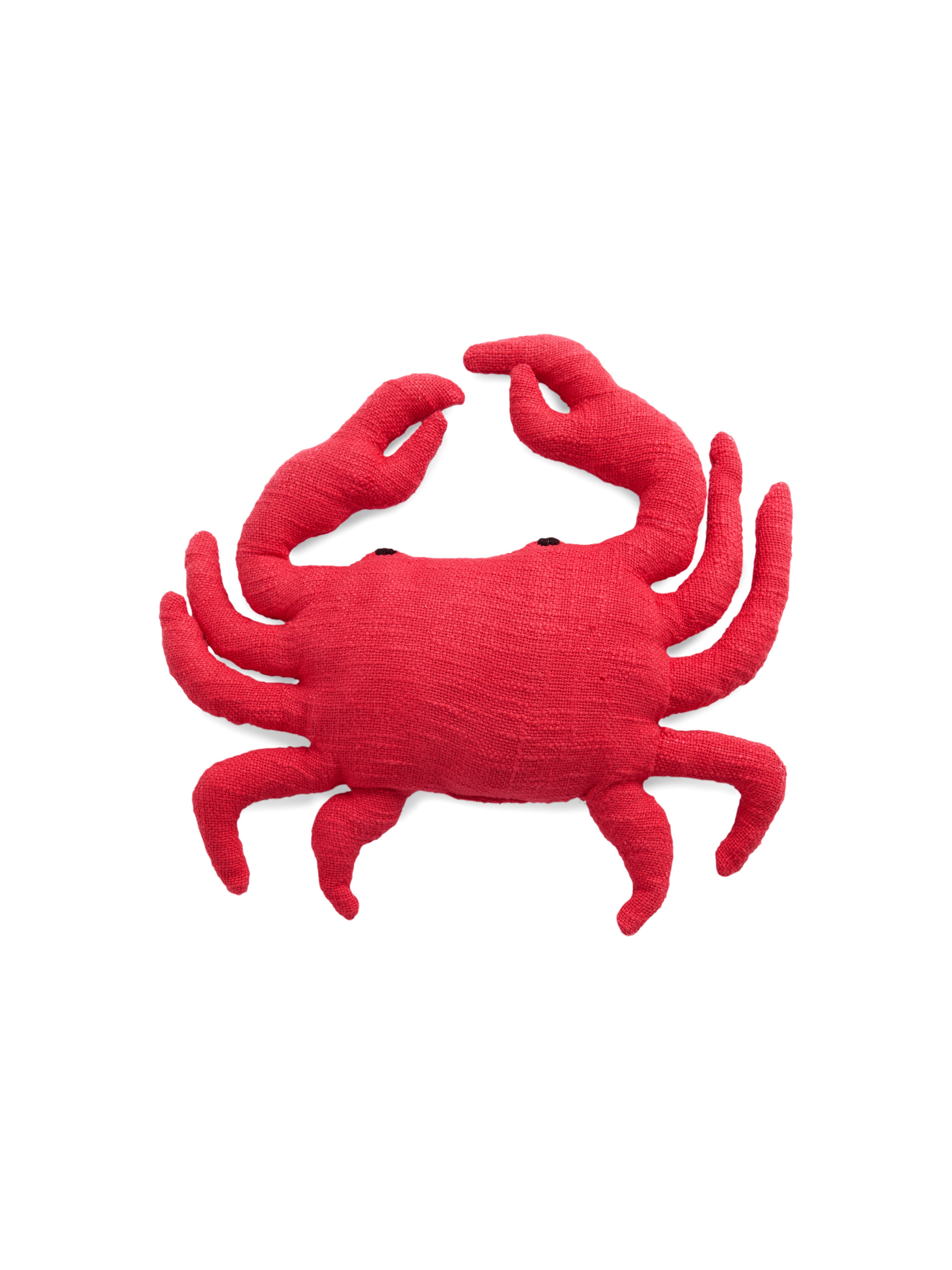 Shiraleah Cozy Crab Pillow, Red