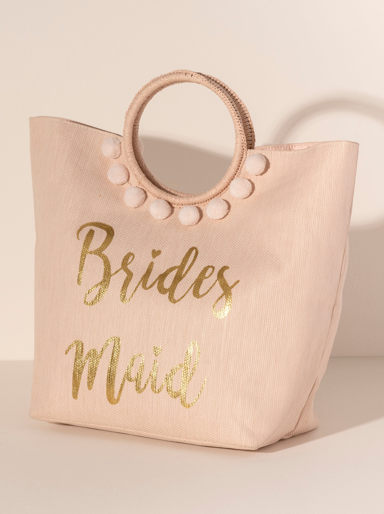 Shiraleah Mia "Bridesmaid" Bridal Tote, Blush