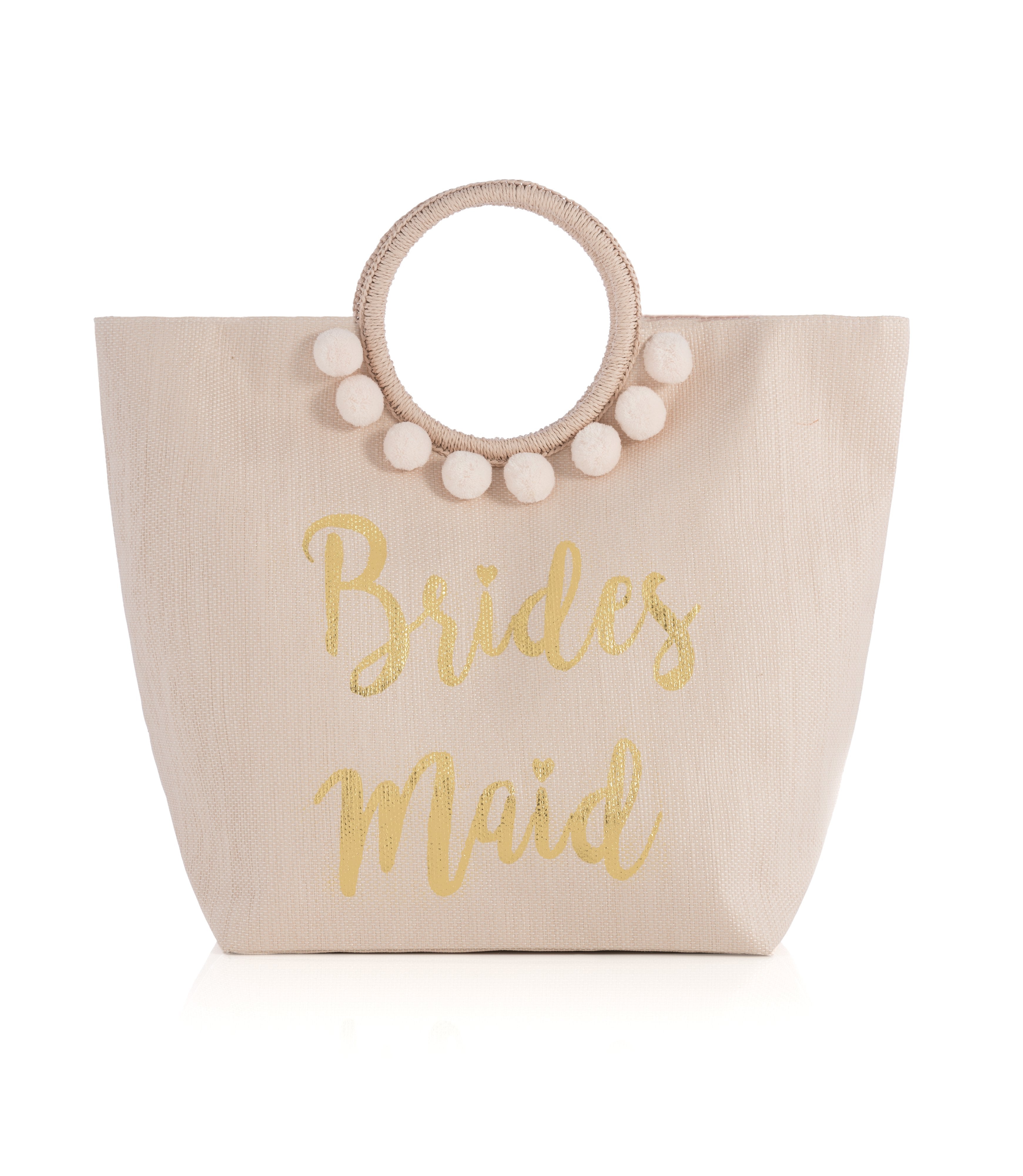 Shiraleah Mia "Bridesmaid" Bridal Tote, Blush