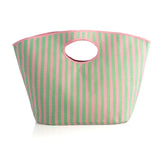 Shiraleah Lolita Green and Pink Stripe Tote, Mint