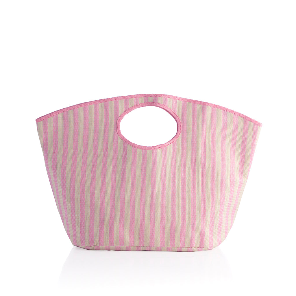 Shiraleah Lolita Stripe Tote, Pink and Ivory