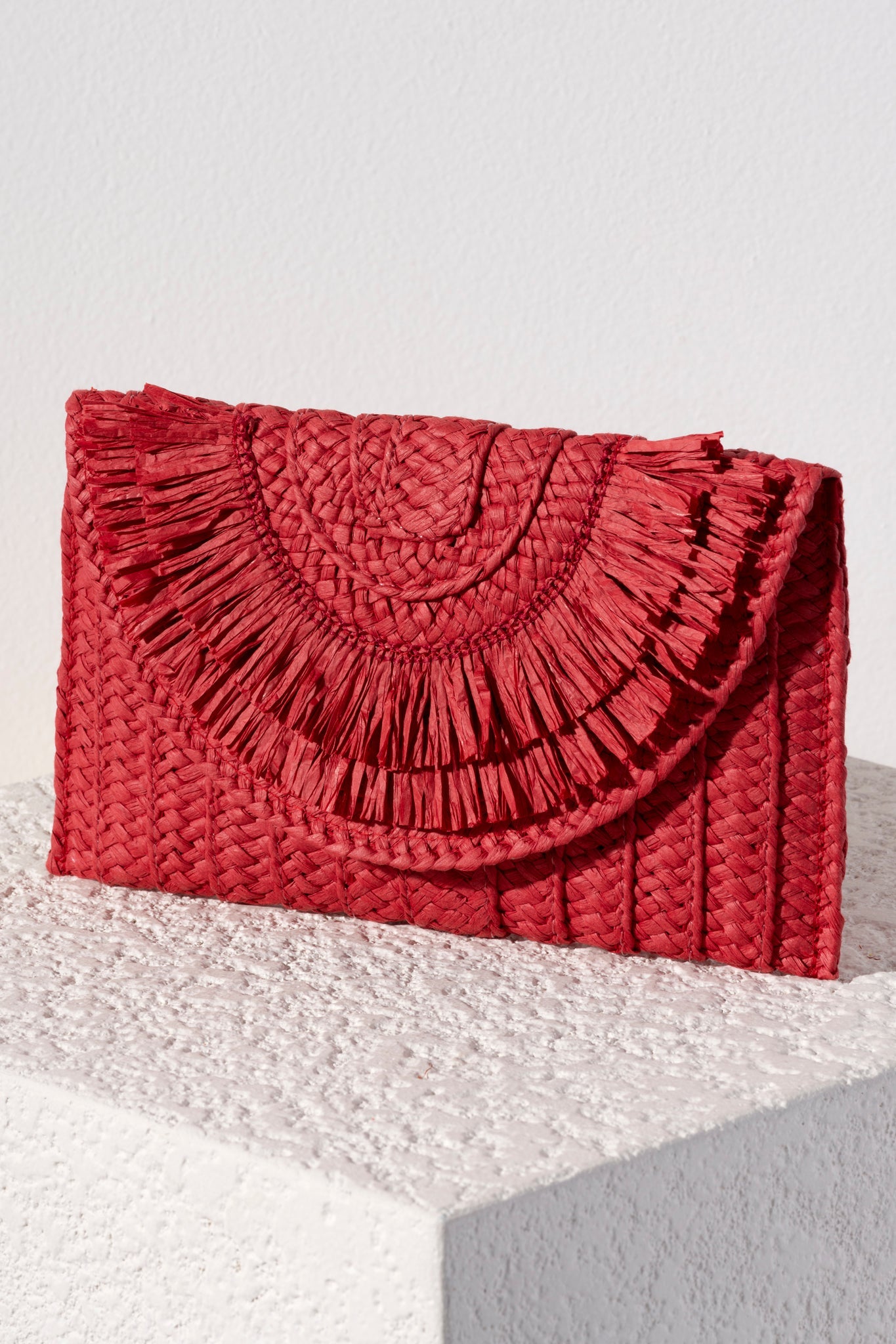 Shiraleah Sarah Clutch, Red - FINAL SALE ONLY