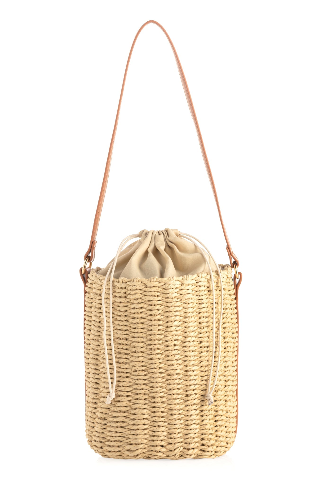 Shiraleah Jos Bucket Bag, Natural - FINAL SALE ONLY