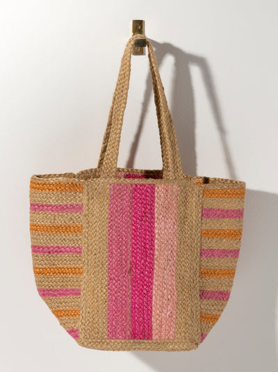 Shiraleah Becca Jute Beach Tote, Ginger