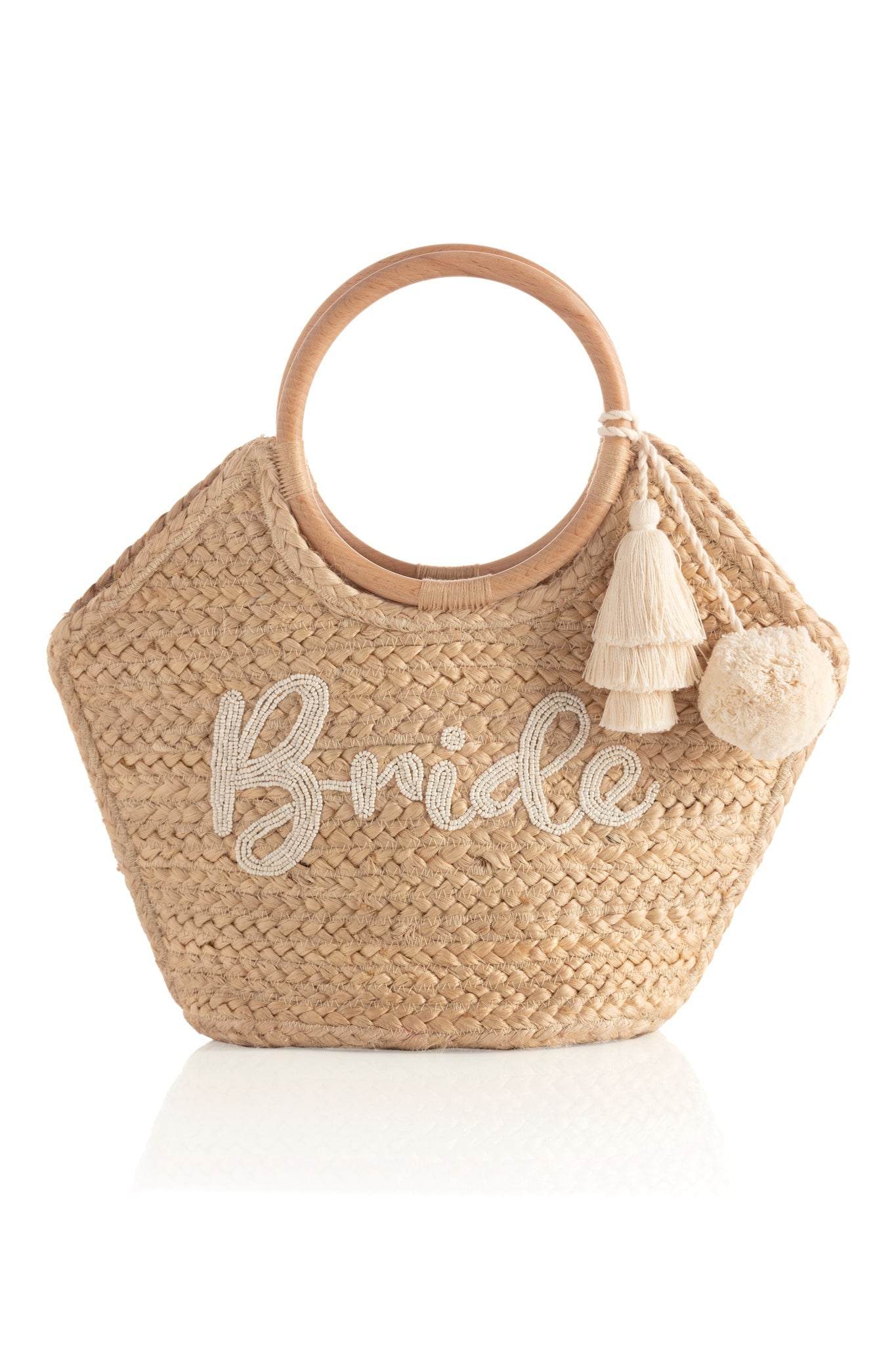 Shiraleah "Bride" Mini Tote, Natural