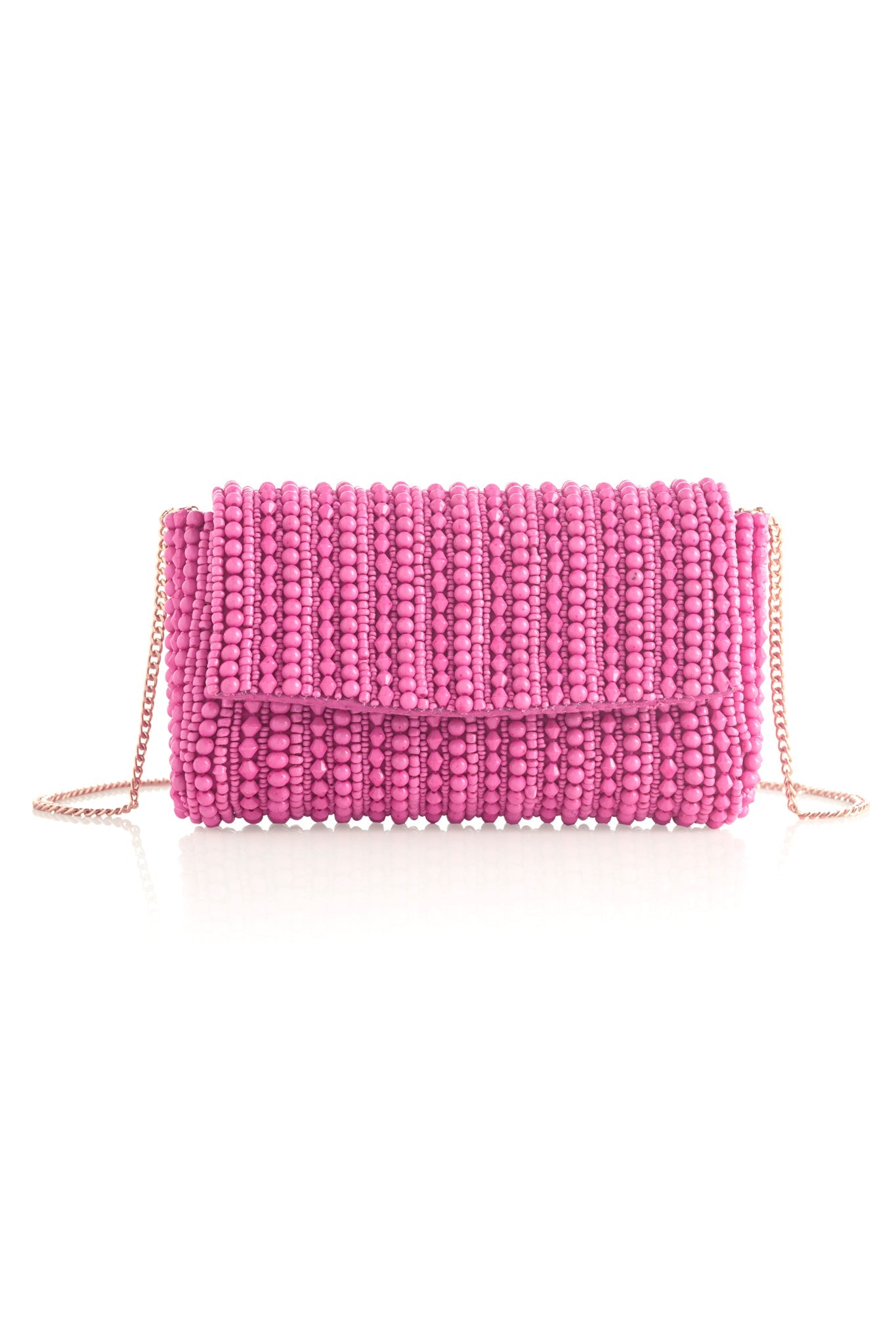 Shiraleah Danny Beaded Clutch, Pink - FINAL SALE ONLY