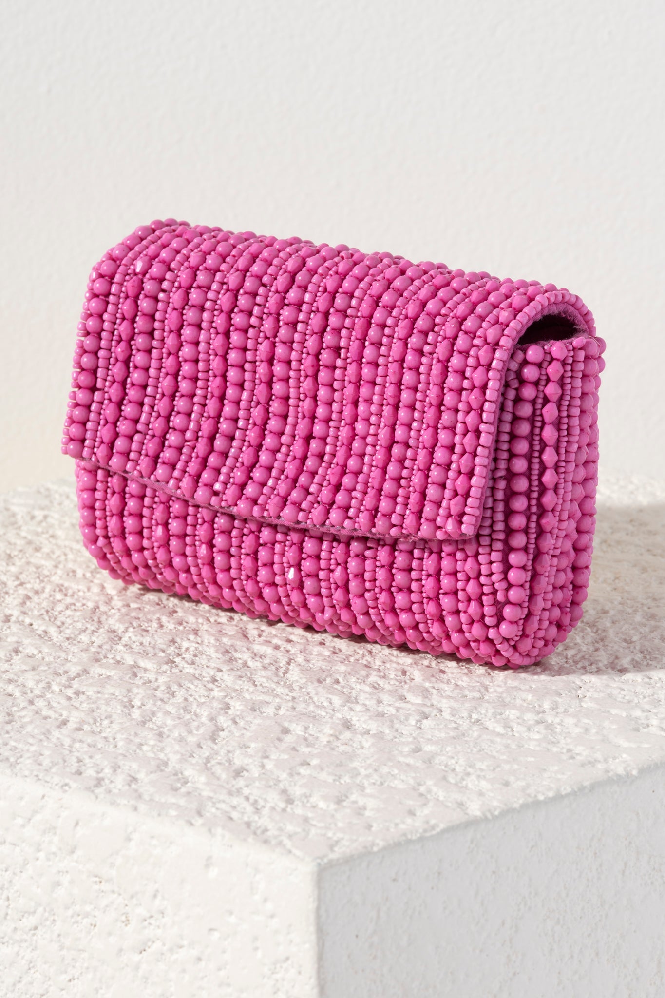 Shiraleah Danny Beaded Clutch, Pink - FINAL SALE ONLY