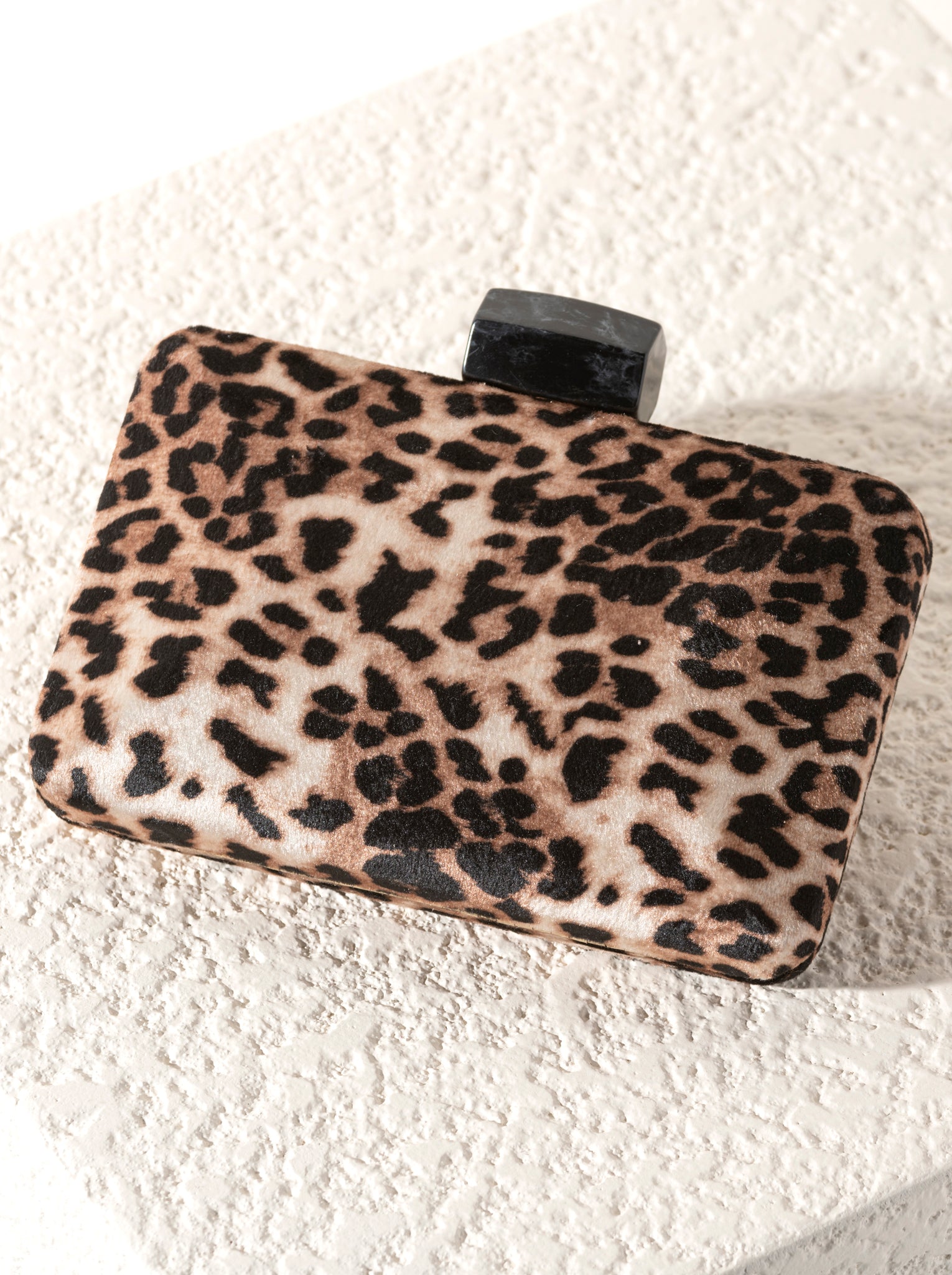 Shiraleah Destiny Leopard Minaudiere Clutch, Multi - FINAL SALE ONLY