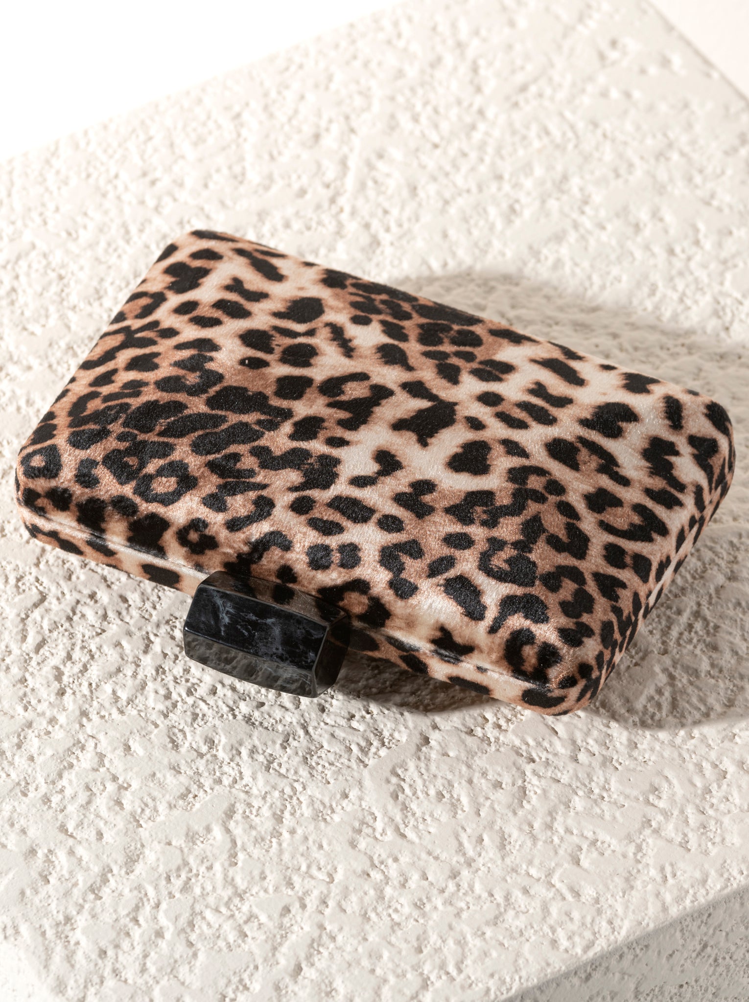 Shiraleah Destiny Leopard Minaudiere Clutch, Multi - FINAL SALE ONLY