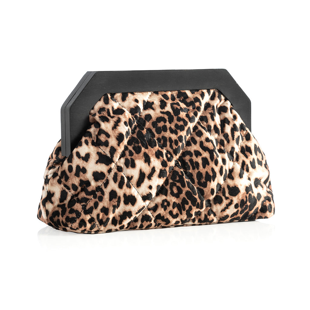 Bailey Leopard Clutch, Multi