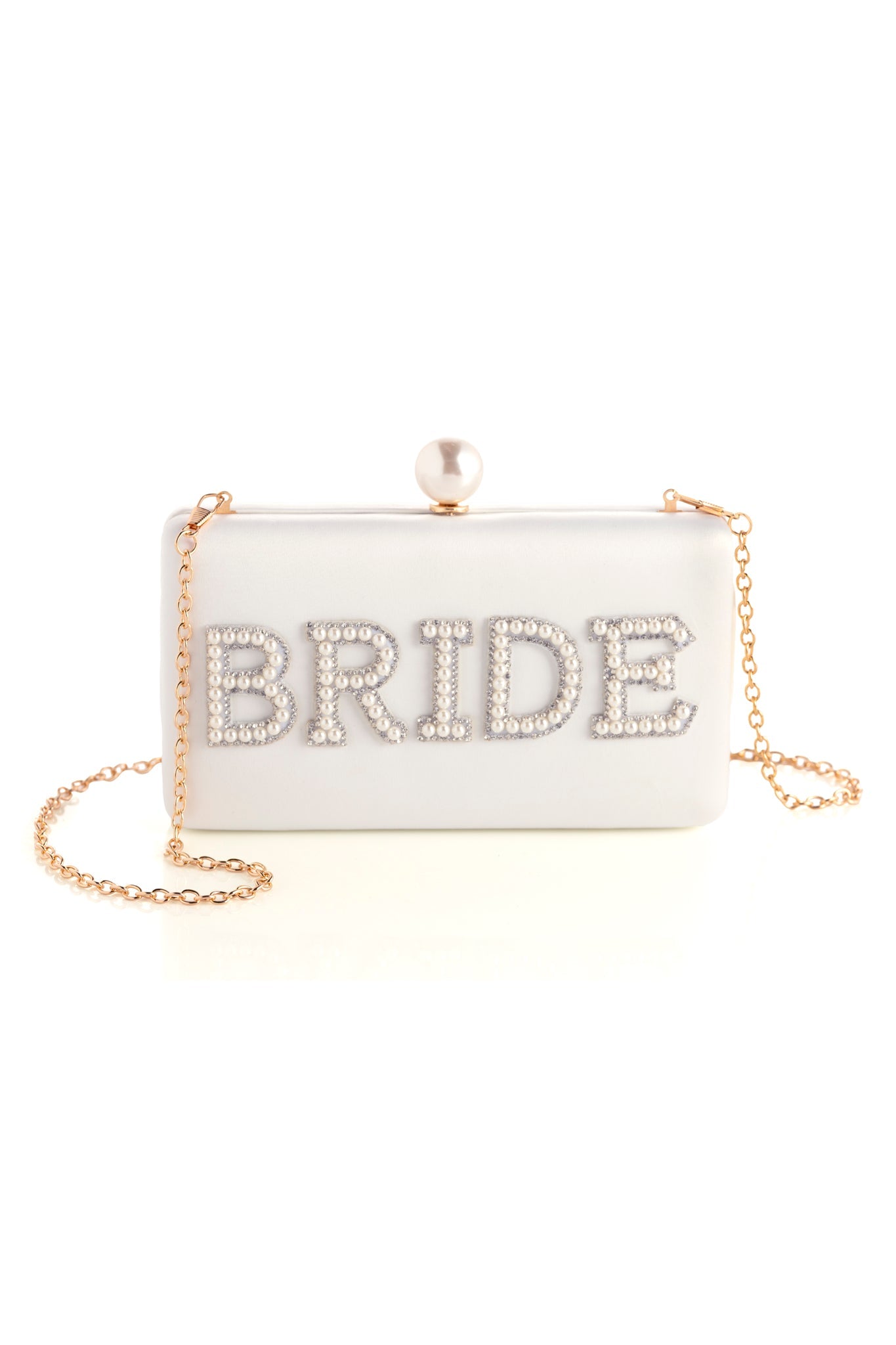 Shiraleah "Bride" Pearl Minaudière, Ivory