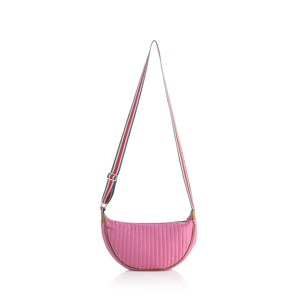 Shiraleah Ezra Quilted Nylon Sling Cross-Body, Pink