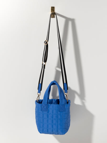 Shiraleah Ezra Quilted Nylon Mini Tote Cross-Body, Ultramarine