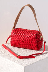 Shiraleah Blythe Boxy Cross-Body Bag, Red