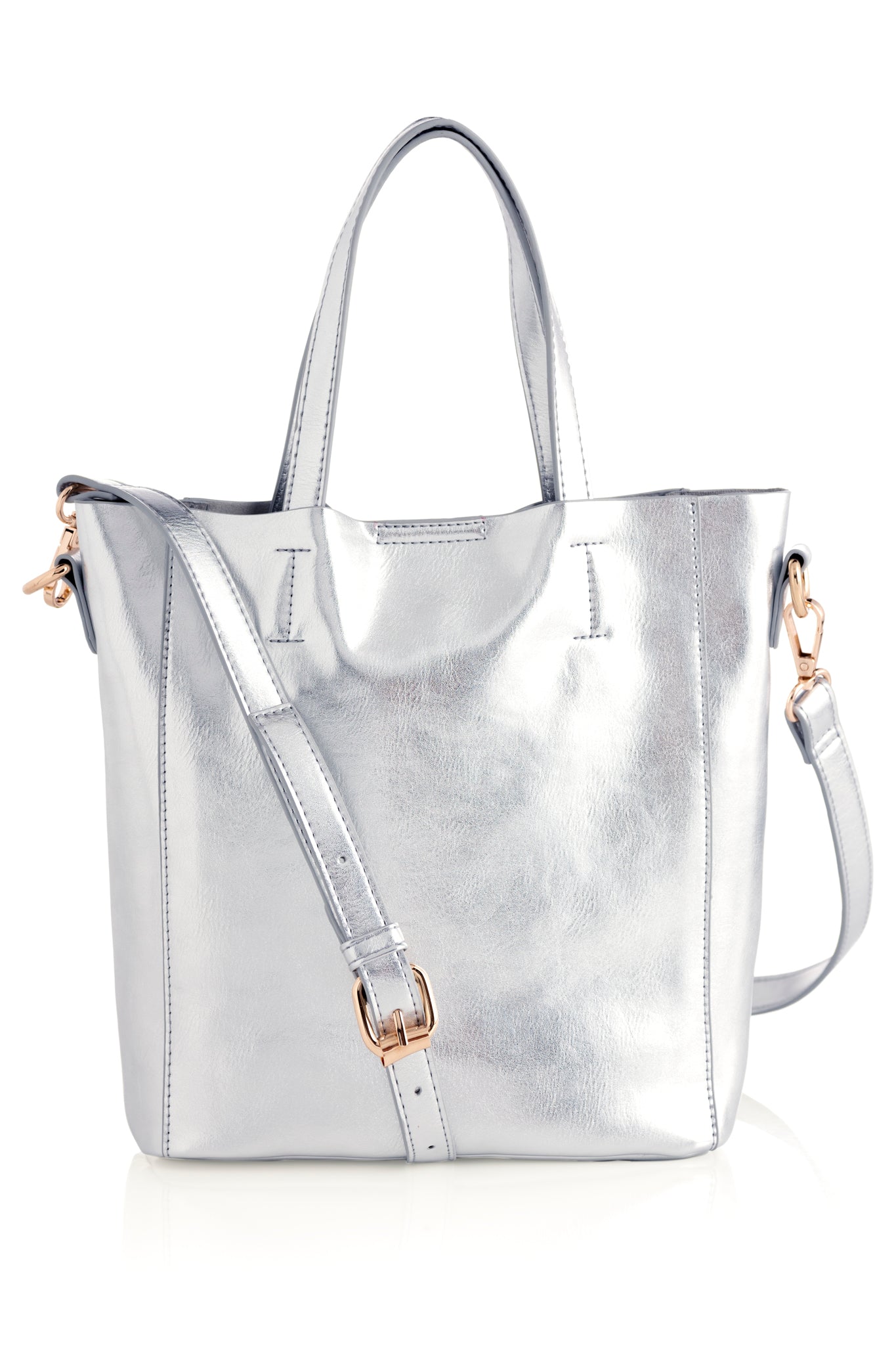 Shiraleah Maddie Mini Tote, Silver