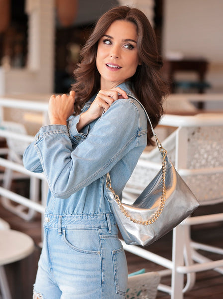 Shiraleah Maddie Shoulder Bag, Silver - FINAL SALE ONLY