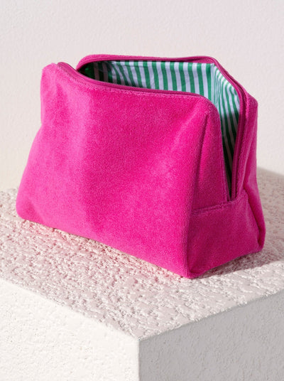 Shiraleah Sol Terry Zip Pouch, Fuchsia