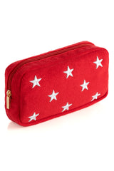 Shiraleah Sol Stars Zip Pouch, Red