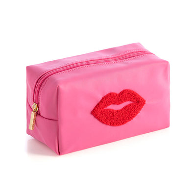 Cara Lips Cosmetic Pouch, Pink