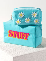 Shiraleah Joy "Stuff" Zip Pouch, Turquoise