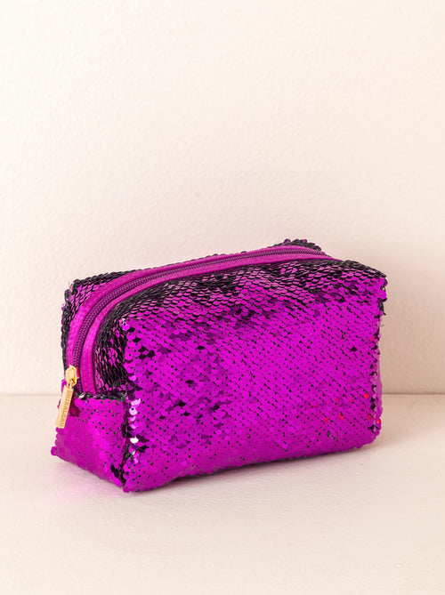 Shiraleah Bling Cosmetic Pouch, Violet